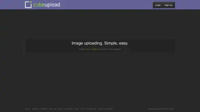 Screenshot of https://cubeupload.com/