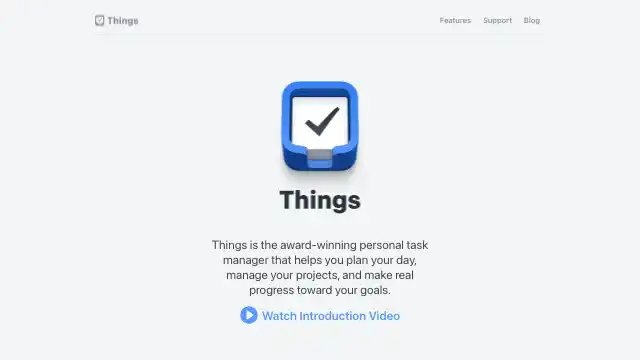 Screenshot of https://culturedcode.com/things/