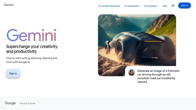 Screenshot of https://gemini.google.com/