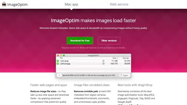 Screenshot of https://imageoptim.com/