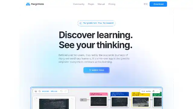 Screenshot of https://marginnote.com/