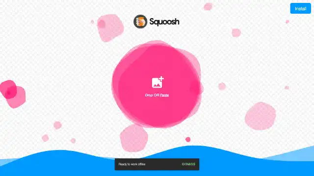 Screenshot of https://squoosh.app/