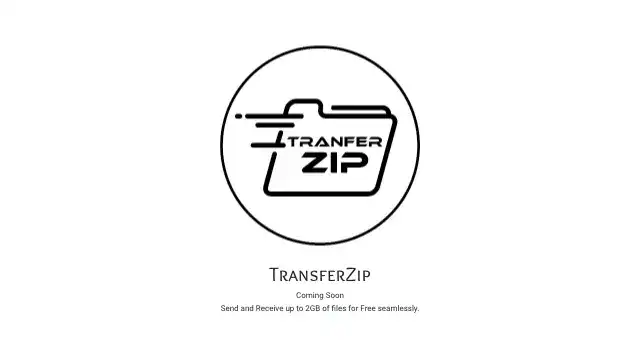 Screenshot of https://transferzip.com