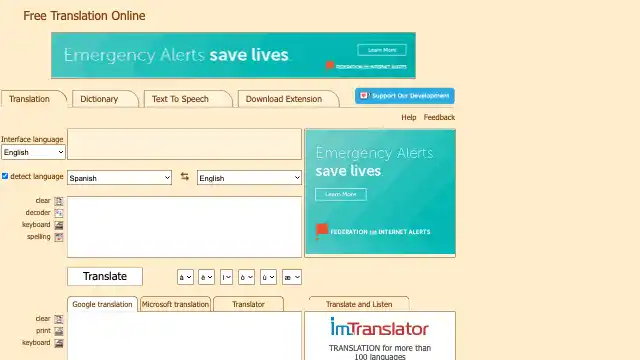 Screenshot of https://translation2.paralink.com/