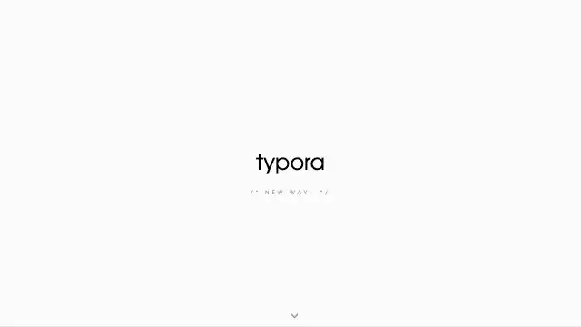 Screenshot of https://typora.io/