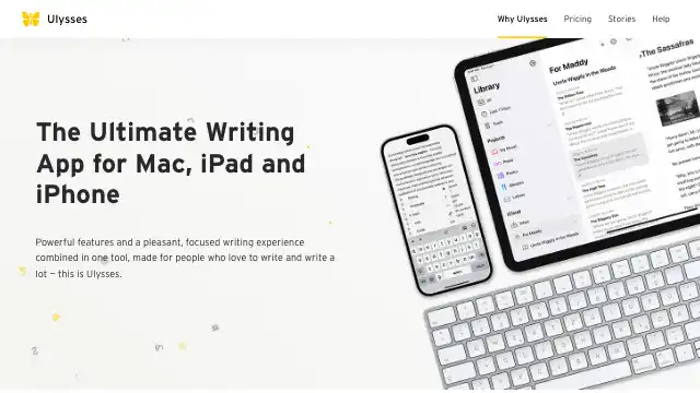 Screenshot of https://ulysses.app/