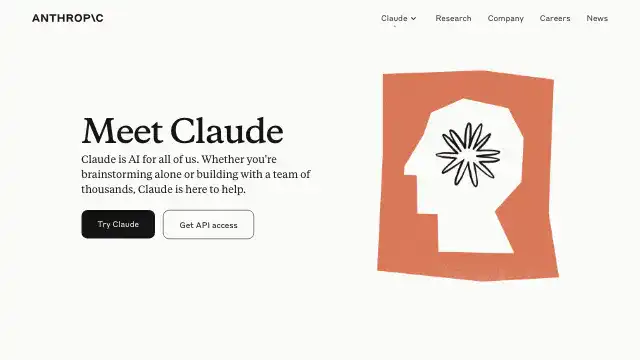 Screenshot of https://www.anthropic.com/product