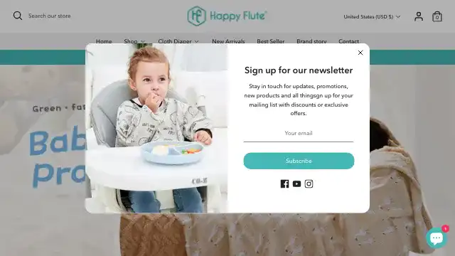 Screenshot of https://www.happyflute.com/