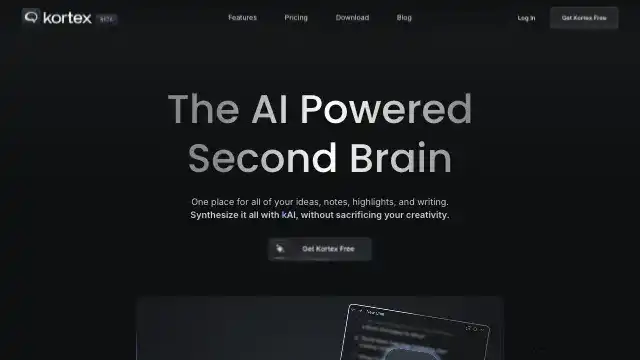 Screenshot of https://www.kortex.co/