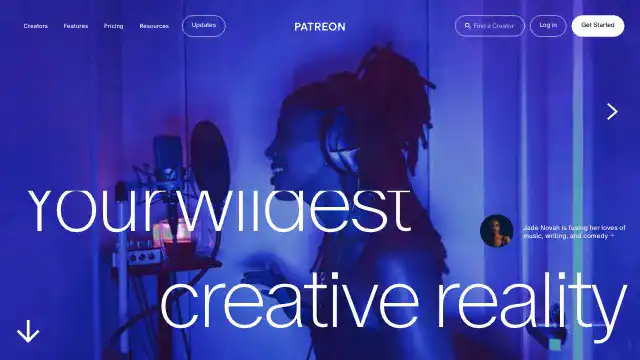 Screenshot of https://www.patreon.com/