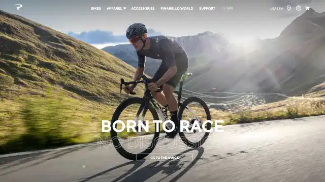 Screenshot of https://www.pinarello.com/