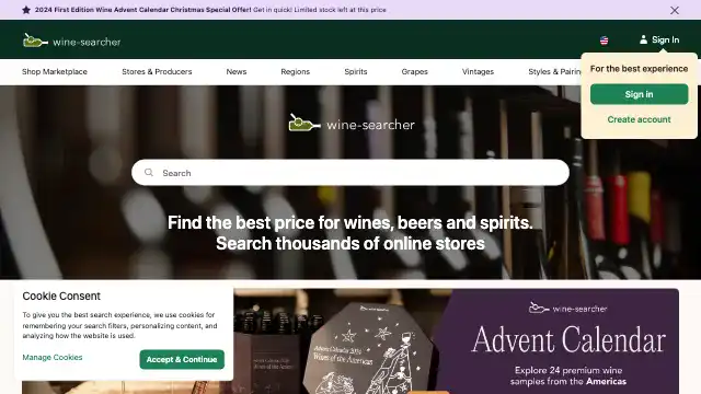 Screenshot of https://www.wine-searcher.com/